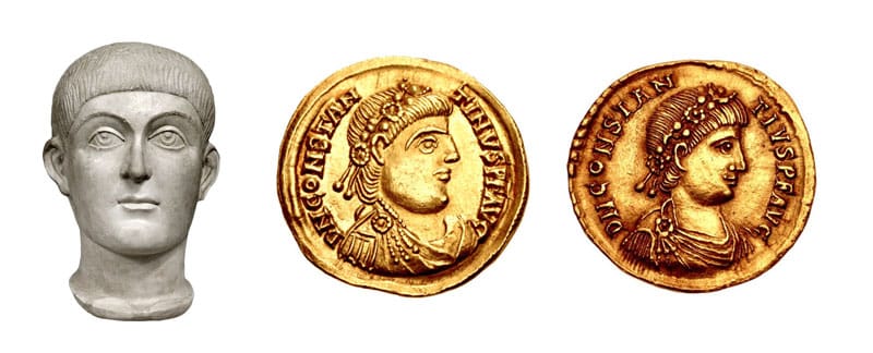 Honorius and Constantine iii and Constantius iii