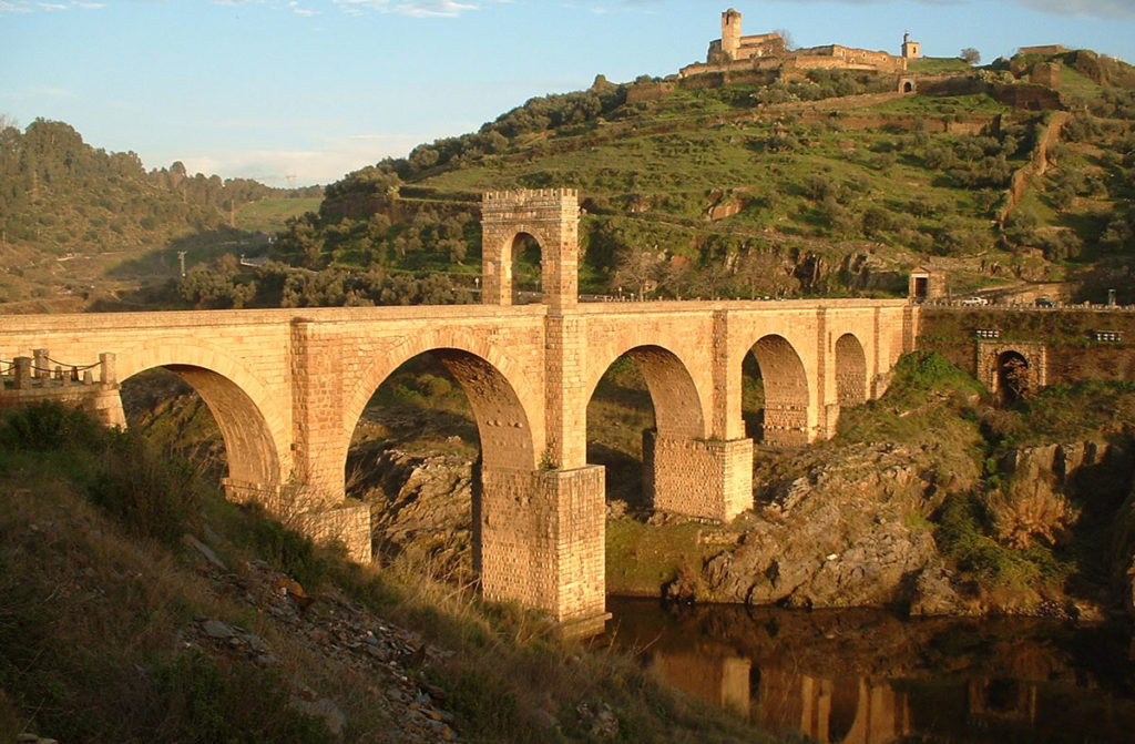 Roman Alcántara Bridge in Spain