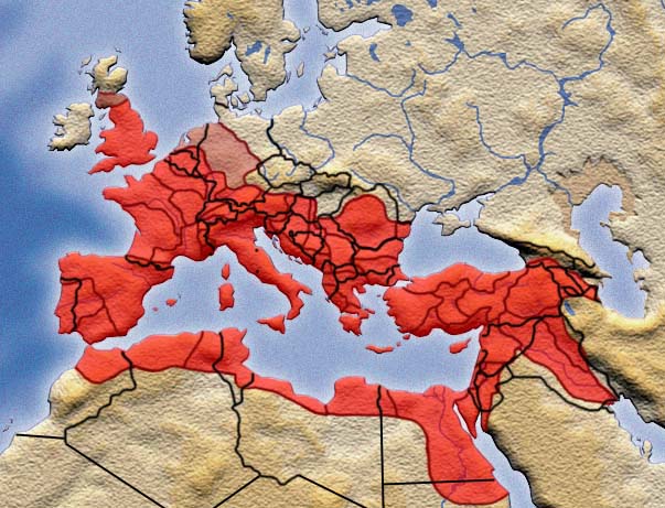 Roman Empire Modern Countries Map
