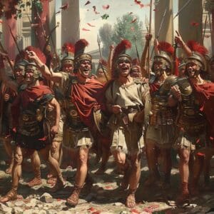 romanempirenet 99395 Roman soldiers celebrating a victory ove 0c56cdf2 4c1e 4b22 98e6 cf3f79e8a606 1