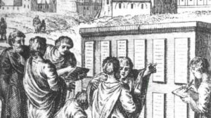 The 12 Tables: Rome’s First Laws and People looking at them