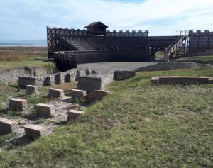 Roman amphitheater at Viminacium Archaeological Park